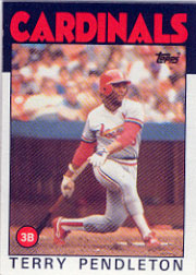 1986 Topps Baseball Cards      528     Terry Pendleton
